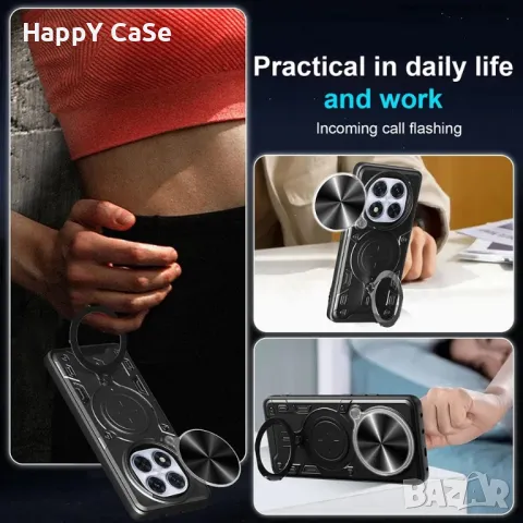 Xiaomi Redmi Note 14 Pro+ / 14 Pro / 14 / 14S / GIANT RING Удароустойчив кейс калъф гръб с пръстен, снимка 9 - Калъфи, кейсове - 48576947