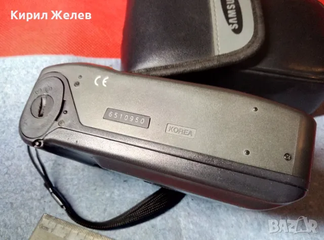 SAMSUNG AF-444 WR MADE in KOREA Стар КОЛЕКЦИОНЕРСКИ ЛЕНТОВ ФОТОАПАРАТ САМСУНГ с КАЛЪФ 47665, снимка 10 - Фотоапарати - 47614096