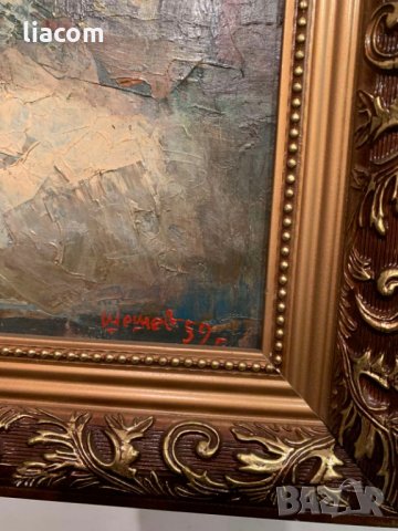 ДИМИТЪР ШЕШЕВ масло/платно Велико Търново 1959 г., снимка 5 - Картини - 33806887