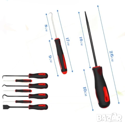 Шило и куки 9 броя, снимка 5 - Аксесоари и консумативи - 51380431