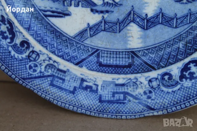 Стара английска чиния ''Staffordshire'' , снимка 5 - Колекции - 49961289