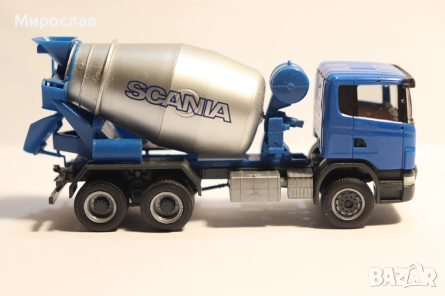 HERPA?? WIKING ?? H0 1/87 SCANIA БЕТОНОВОЗ КАМИОН МОДЕЛ, снимка 4 - Колекции - 52764042