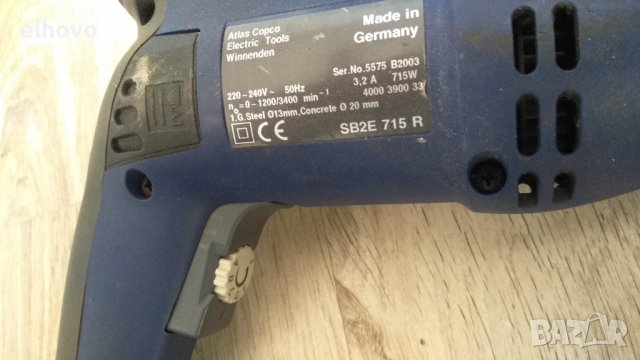 Бормашина ударна AEG SB2E 715 R, снимка 8 - Бормашини - 39197882