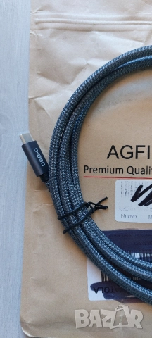 AGFINEST USB-C към DisplayPort 1.4 Кабел (8K/4K, 32.4 Gbps, Оплетен) - Нов, снимка 3 - Кабели и адаптери - 52789088