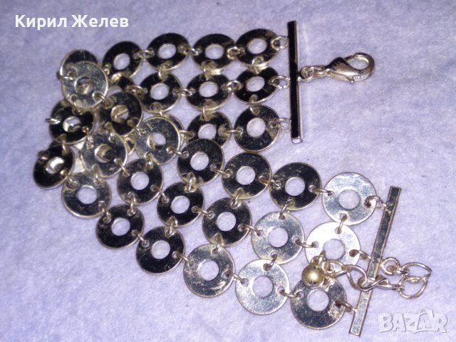 ЕФЕКТНА ПОСРЕБРЕНА ВИНТИДЖ СТИЛ АЖУРНА АРТ ГРИВНА от БЛАГОРОДНА СТОМАНА 31914, снимка 3 - Гривни - 41752656