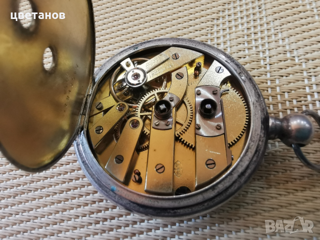 Старинен сребърен часовник , снимка 4 - Антикварни и старинни предмети - 36481255