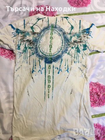 Мъжка тениска Monarchy Embroidered White S Small