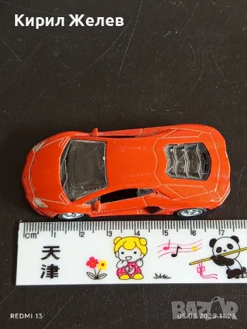 Метална количка LAMBORGHINI AVENTADOR MADE IN CHINA за КОЛЕКЦИЯ 43168, снимка 6 - Колекции - 49369622