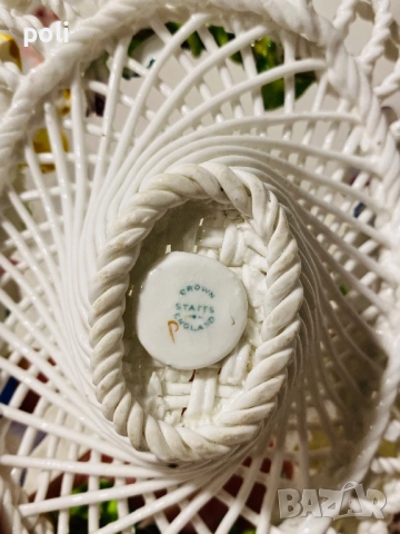 порцеланова кошничка , снимка 7 - Декорация за дома - 52301484