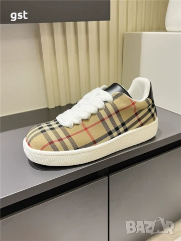 Уникални Редки Burberry Shoes Маратонки Кецове Унисекс Мъжки дамски обувки, снимка 6 - Спортни обувки - 50690667