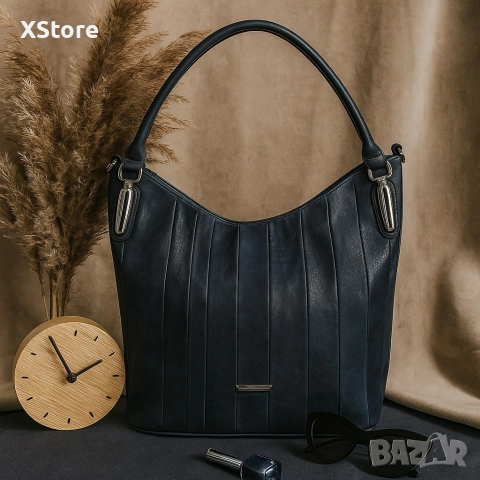 Дамска чанта с голямо отделение и елегантен дизайн, снимка 3 - Чанти - 52585823