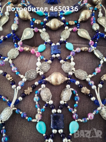 Много голямо етно колие за тяло, уникат, снимка 6 - Колиета, медальони, синджири - 52523756