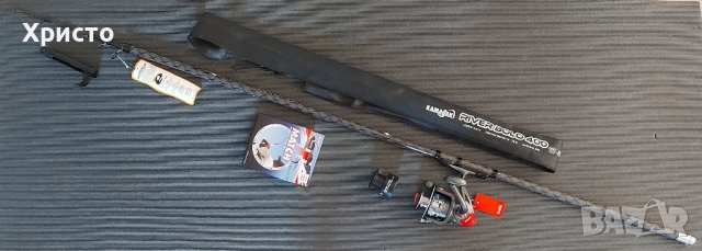 Чисто нова 4м. болонеза kamazaki ,акция 10-30гр + макара kaida и 150м влакно ,въдица риболов такъм