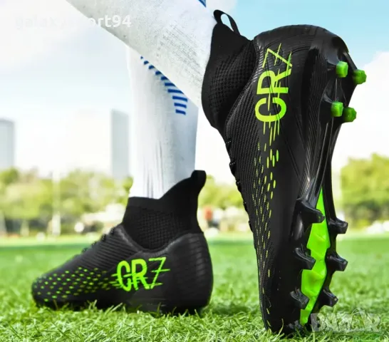 CR7 Детски Футболни бутони Роналдо Жълт Електрик НОВО Калеври 36, снимка 4 - Футбол - 49227599