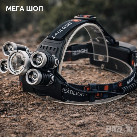 Мощен Led челник 5 в 1 с регулируем ъгъл, снимка 2 - Лед осветление - 53869449