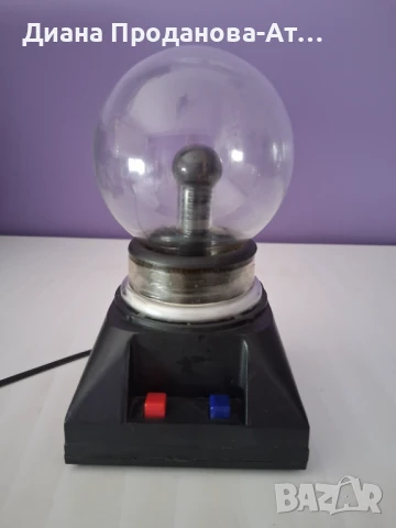 Плазмена топка-лампа с музикален ефект, снимка 3 - Настолни лампи - 51391421