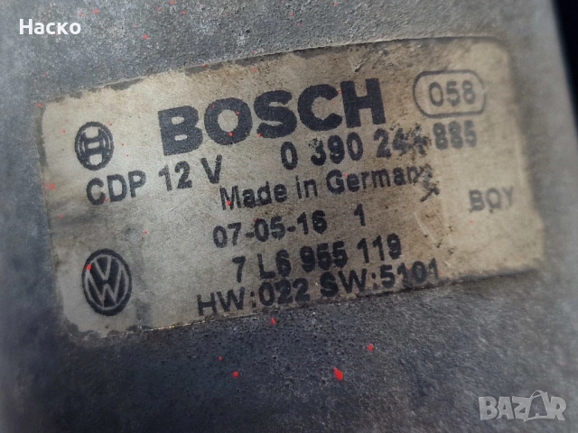 Моторче Чистачки с Лостов Механизъм VW Touareg Porsche Cayenne Туарег Кайен 7L6955119 7L6955023, снимка 3 - Части - 53848796