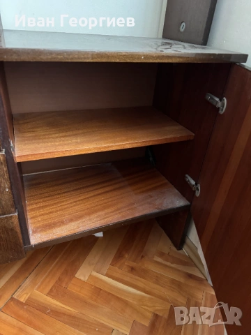 Тоалетка тъмнокафява с огледало 140/100/34 см , снимка 9 - Тоалетки - 53328506