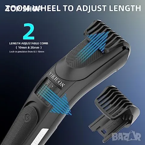 Нова Безжична електрическа машинка тример за подстригване на коса брада/Мъже, снимка 5 - Тримери - 50239982