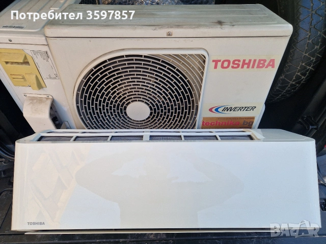 Инверторен Климатик Toshiba 13 работи отлично , снимка 3 - Климатици - 53829462