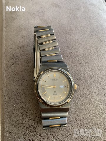 Vintage Seiko Quartz SQ100 #8123-6030 Day Date Gold Men's 36mm Wrist Watch, снимка 6 - Мъжки - 42029996