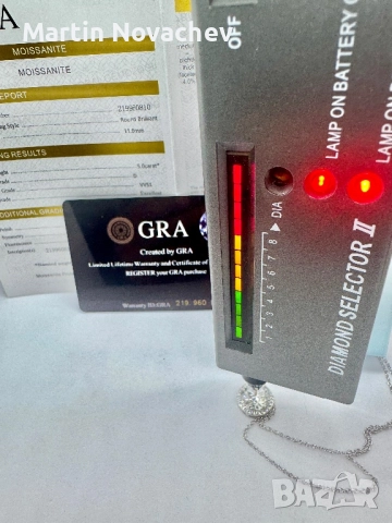 Сребърно колие с мойсанит (Диамант) 5 карата, снимка 16 - Колиета, медальони, синджири - 52253406