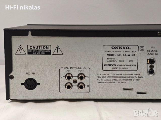 стерео двоен дву касетъчен дек ONKYO R1 TA-W30, снимка 8 - Декове - 51613675