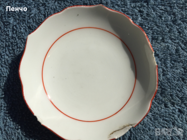 порцеланови малки чинийки "MEISSEN"/Майсен/ - 3 броя, снимка 3 - Антикварни и старинни предмети - 36167667