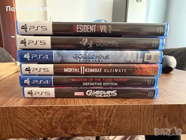 Sony PlayStation 5 Disc Edition 825GB + 2 DualSense + 6 игри , снимка 3 - PlayStation конзоли - 56316082