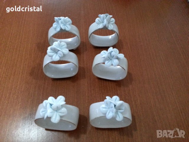 Порцеланови пръстени халки ринг за салфетки , снимка 4 - Антикварни и старинни предмети - 41103343