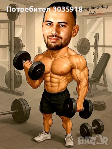 Страхотен подарък по всякакъв повод,колаж в стил карикатура,карикатури по ваша снимка,шарж, снимка 4 - Картини - 51224033