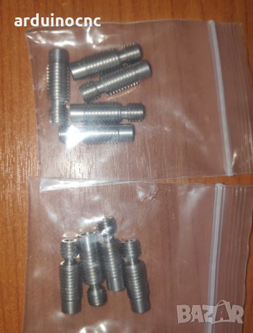 Тръбичка / гърло / throat за екструдер V6 E3D Long и short distance 1.75 All-Metal и PTFE 3D принтер, снимка 3 - Принтери, копири, скенери - 34612153