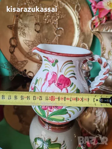 Красива каничка с плетена дръжка и свежи цветове., снимка 6 - Други - 48815857