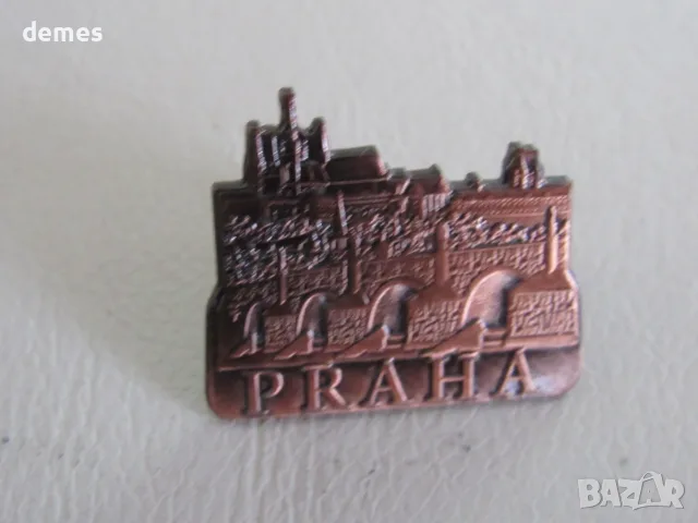 Значка от Прага, Карлов мост, Чехия-3, снимка 4 - Колекции - 55983158