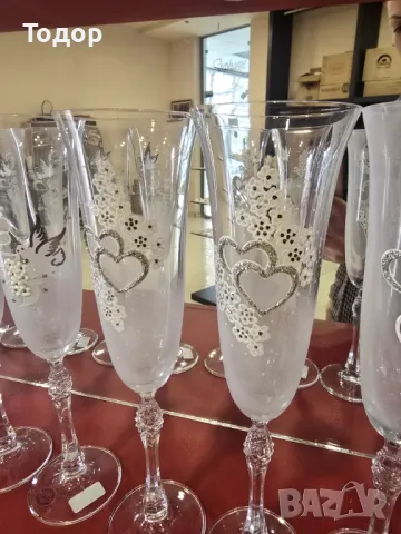 Сватбени ритуални чаши, снимка 2 - Сватбени аксесоари - 50316078