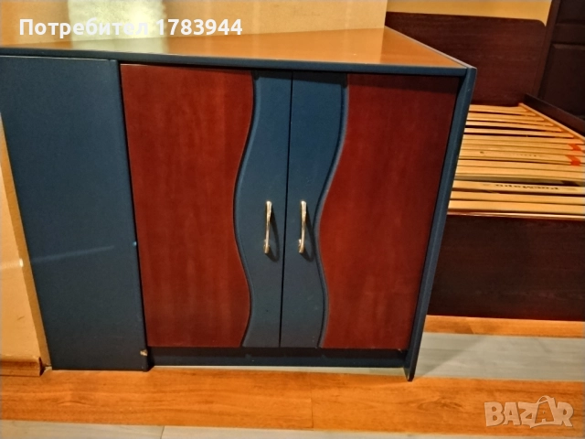 Легло с размери 120x200 см,подматрачна рамка и секция от МДФ, снимка 5 - Секции и витрини - 52737685