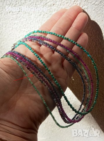 Огърлица от сапфир микс, снимка 7 - Други - 40364176