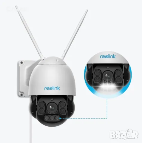 Reolink RLC-523WA Speed Dome IP WiFi PTZ камера за наблюдение, 5 MP, IR 60 m, цветно през нощта 60 m, снимка 4 - Камери - 49879282