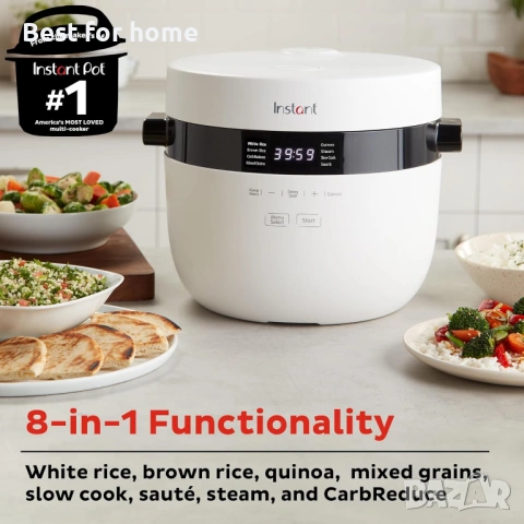 Instant Pot 20-чашова оризоварка, мултикукър за ориз и зърнени храни с технология , снимка 4 - Мултикукъри - 53744269