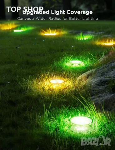 Govee външни лампи за пътека 15m, IP67, RGBIC, 100 лумена, 15 броя, снимка 7 - Лед осветление - 49500340