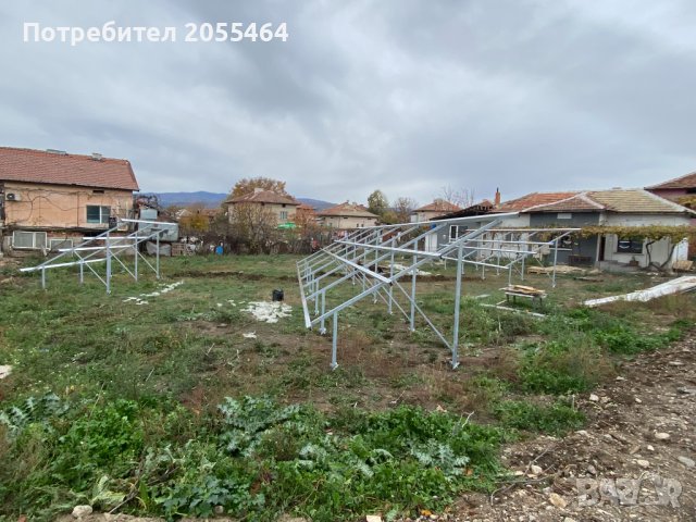 Наземна набивна горещо поцинкована конструкция за фотоволтаични модули, снимка 2 - Друго търговско оборудване - 41792400