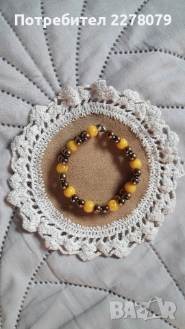 Гривни от различни камъни - ръчна изработка, снимка 9 - Гривни - 45977960