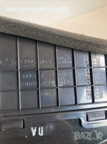 Десен страничен въздуховод за KIA Carnival 2.9 CRDi (2006–2012) 4D974-40000, снимка 2 - Части - 53192138