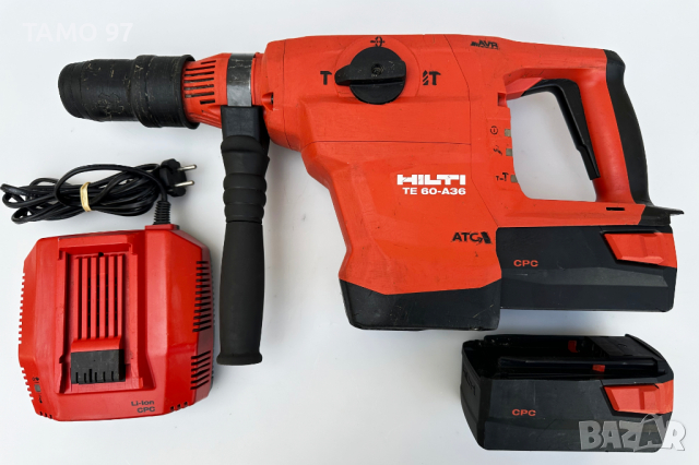 ПРОМО ЦЕНА! Hilti TE 60-A36 ATC - Безчетков комбиниран перфоратор SDS MAX, снимка 1