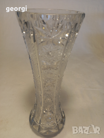 кристална ваза фасетирана , снимка 2 - Вази - 44933748