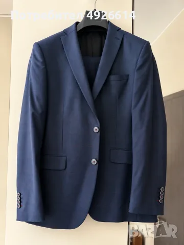 Луксозен мъжки костюм Carducci Top Collection размер 50, снимка 2 - Костюми - 55769061