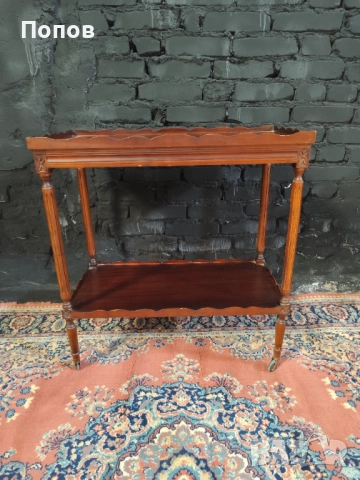 Старинна подвижна помощ на маса, снимка 2 - Маси - 52355884