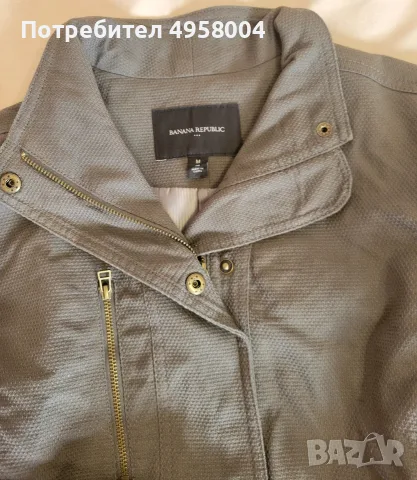 Дамско яке Banana Republic в маслиненозелено, размер M, снимка 4 - Сака - 56208365