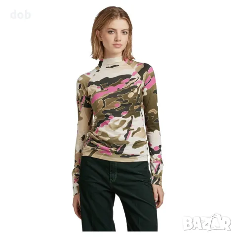 Нова дамска блуза G-Star Lecite Slim Multicolor оригинал, снимка 3 - Блузи с дълъг ръкав и пуловери - 48984632