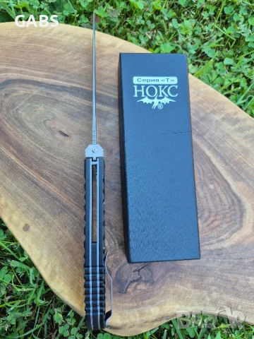 Руски сгъваем нож НОКС Аватар,дизайн А.Бирюков, снимка 7 - Ножове - 51328352